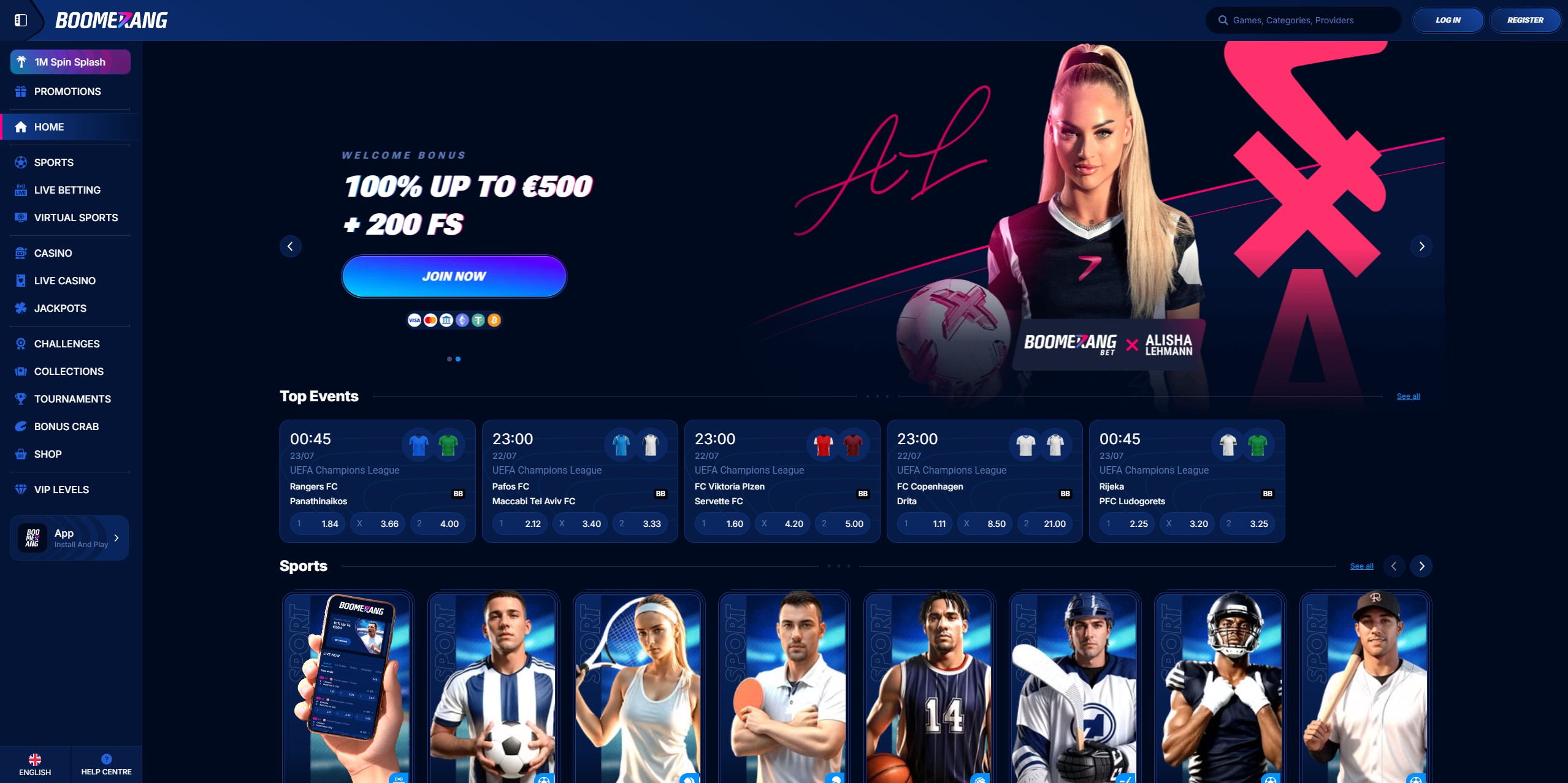 Boomerang Casino auf verschiedenen mobilen Geräten